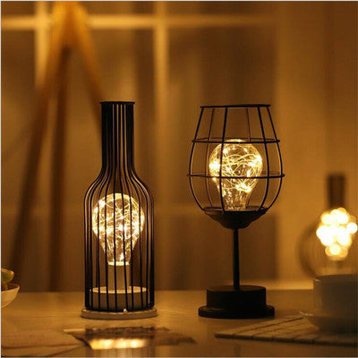 Minimalist Hollow LED Table Lamp – Modern Desk & Night Light