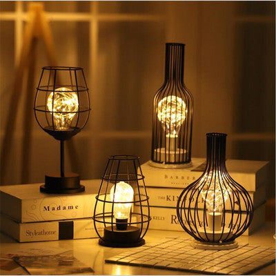 Minimalist Hollow LED Table Lamp – Modern Desk & Night Light