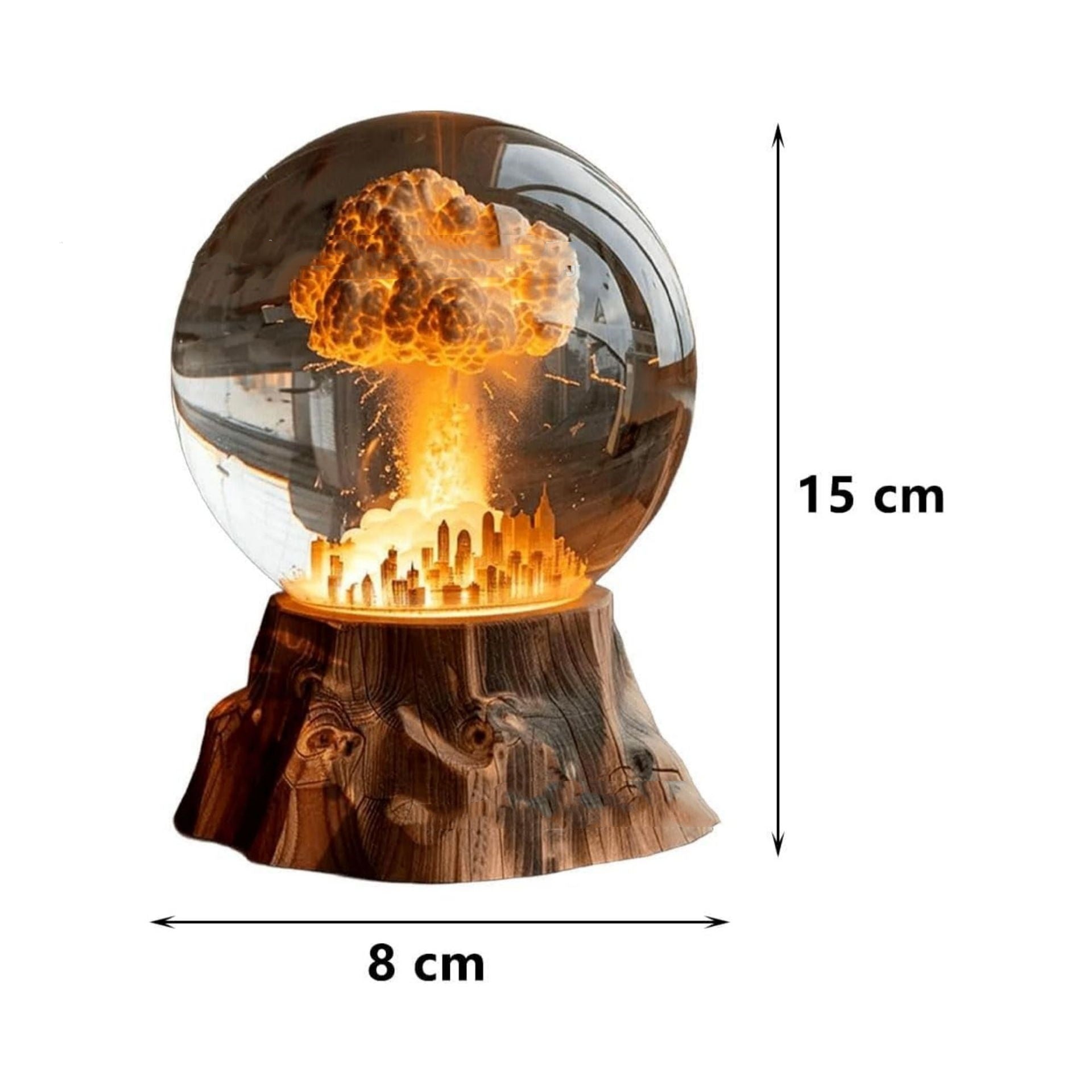 3D Mushroom Cloud Explosion Lamp – Unique Atomic Bomb LED Night Light