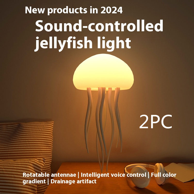 Relaxing LED Jellyfish Lamp – Mesmerizing Mood Light & Smart Night Lamp for Bedroom or Living Room