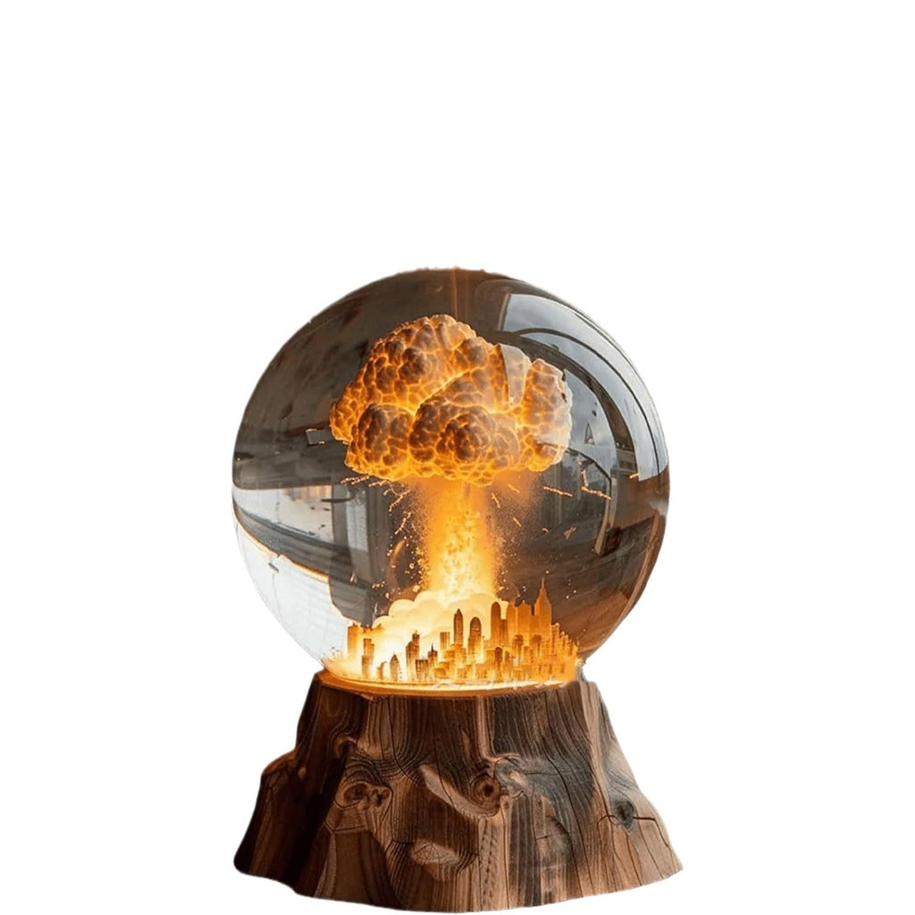 3D Mushroom Cloud Explosion Lamp – Unique Atomic Bomb LED Night Light
