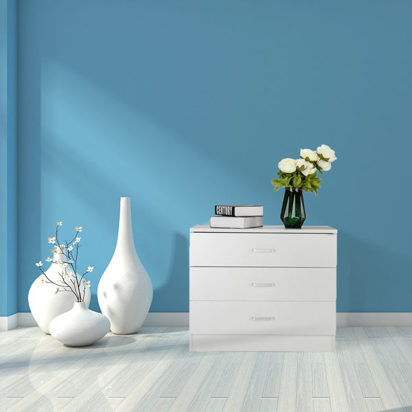 3-Drawer Bedside Table – Modern Bedroom Storage
