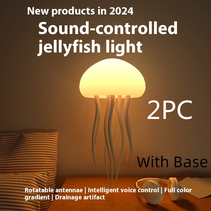 Relaxing LED Jellyfish Lamp – Mesmerizing Mood Light & Smart Night Lamp for Bedroom or Living Room